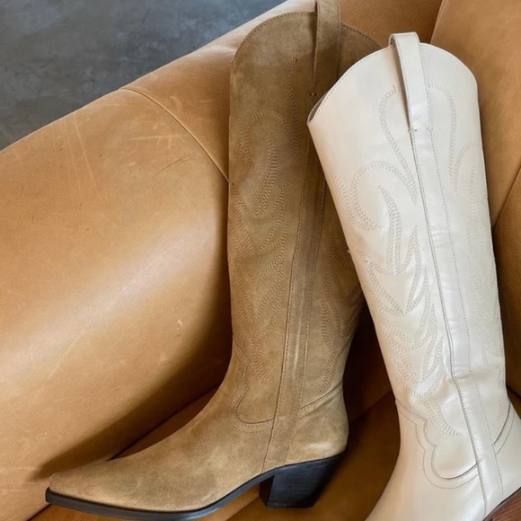 Brown Suede Matisse Agency Western Boot Size 7 *Worn Once* - Picture 5 of 7